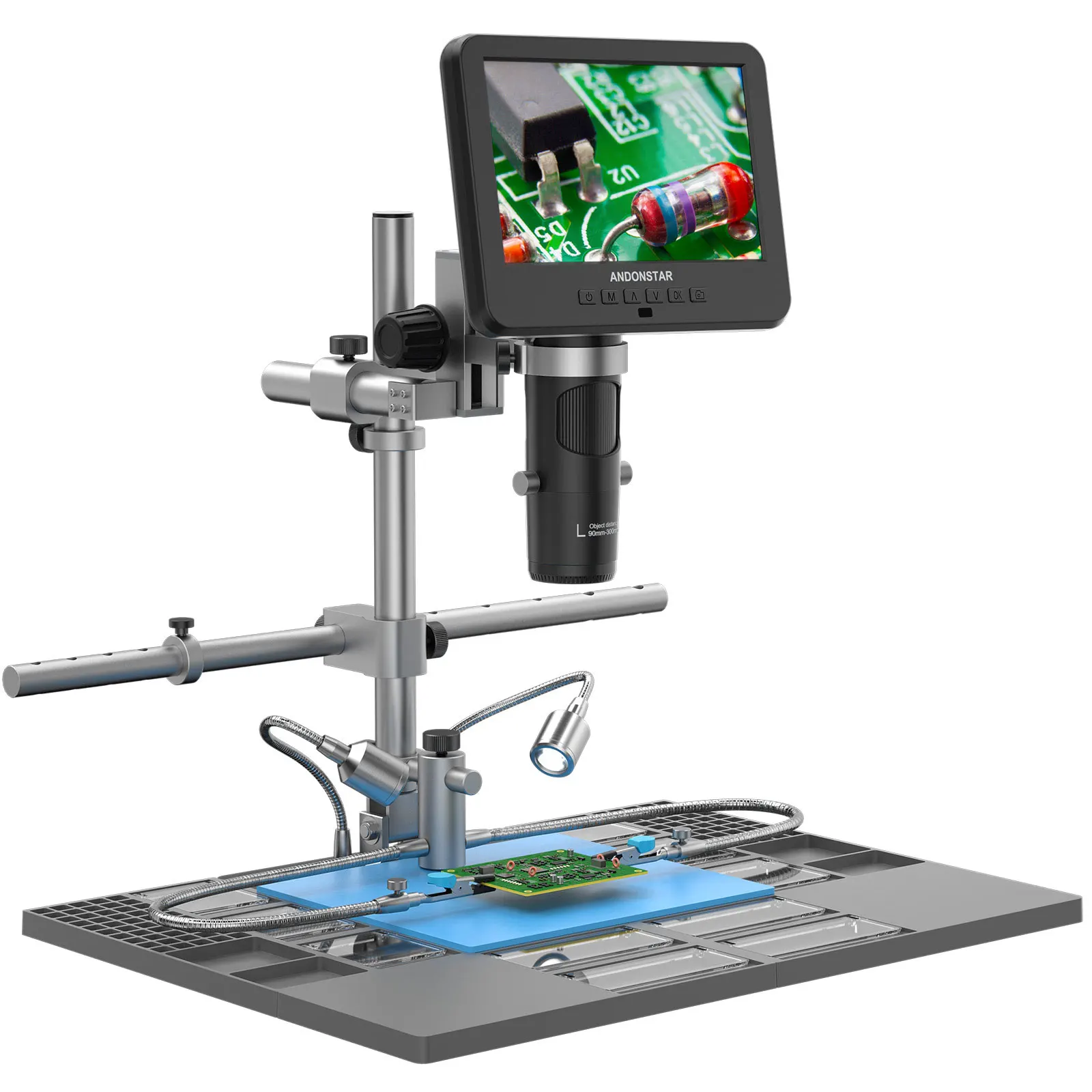 Digital Microscope With Screen 7 Inch - Mikroskop cyfrowy wysokiej rozdzielczości Andonstar AD246SM-Plus