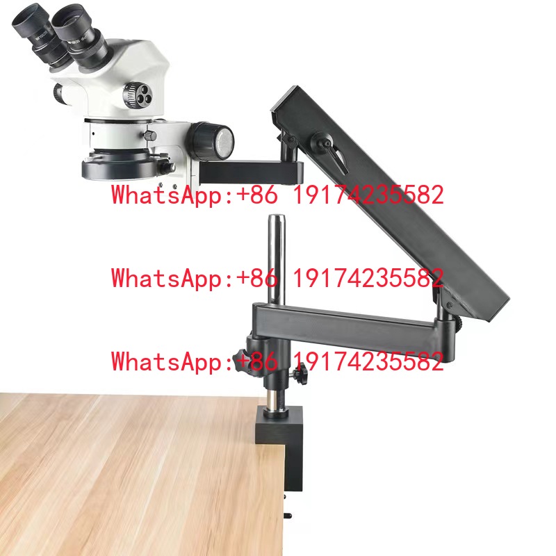Microscope Boom Stand Articulating - Mikroskop stereobinokularowy z ciągłym zoomem obiektywu