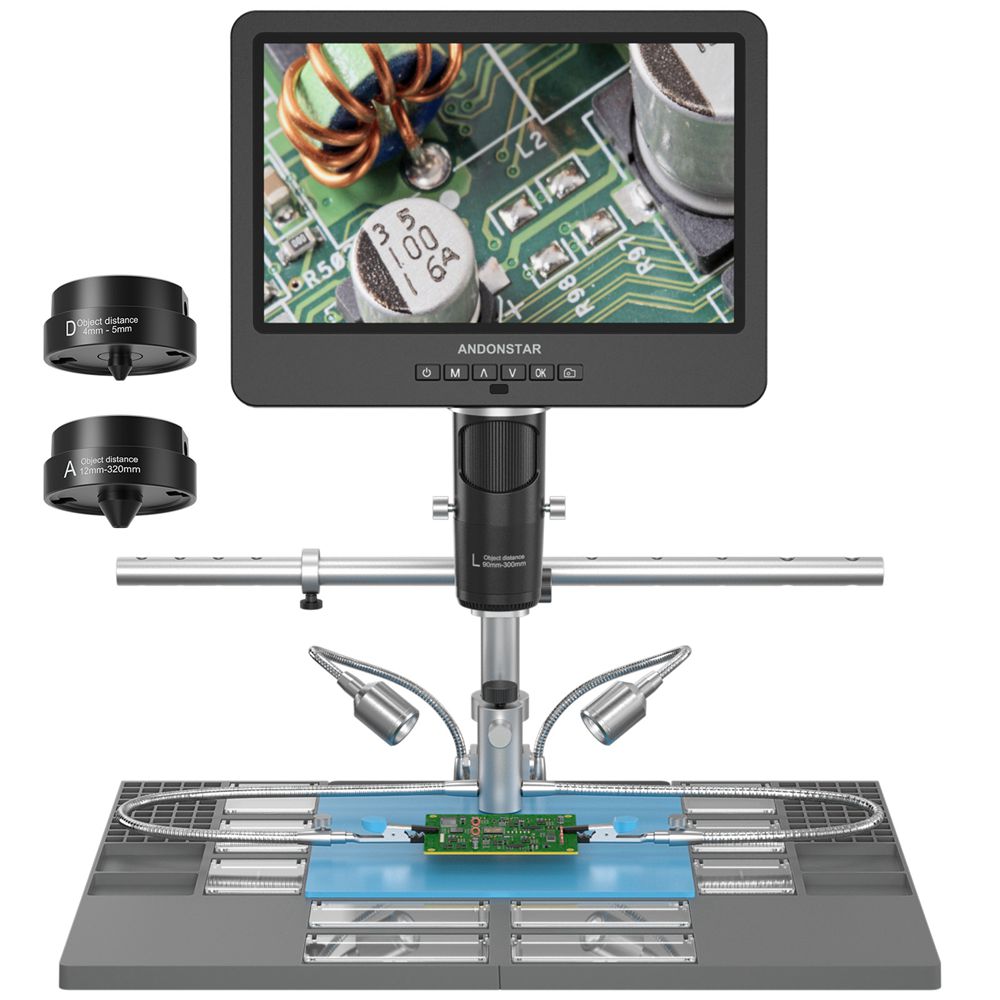 Metallurgical Microscope Inverted - Andonstar Trinokularowy mikroskop cyfrowy HDMI USB