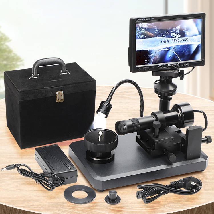 Digital Microscope With Screen 7 Inch - Mocny mikroskop do biżuterii z motywem