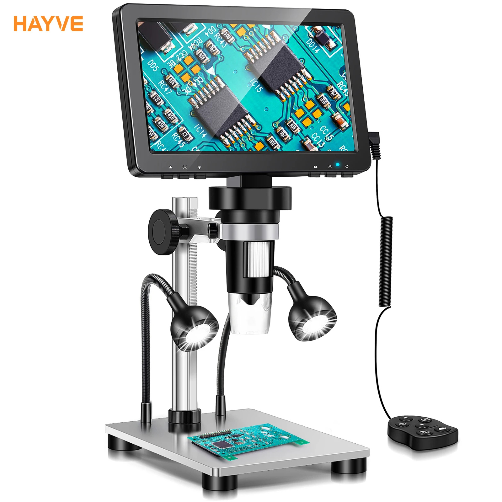 Metallurgical Microscope Inverted - Hayve 7'' mikroskop cyfrowy 1200X Zoom