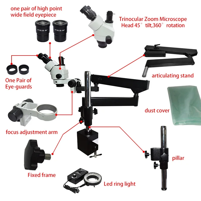 Elastyczne, ruchome ramię arty – Microscope Boom Stand Articulating recenzja i cena