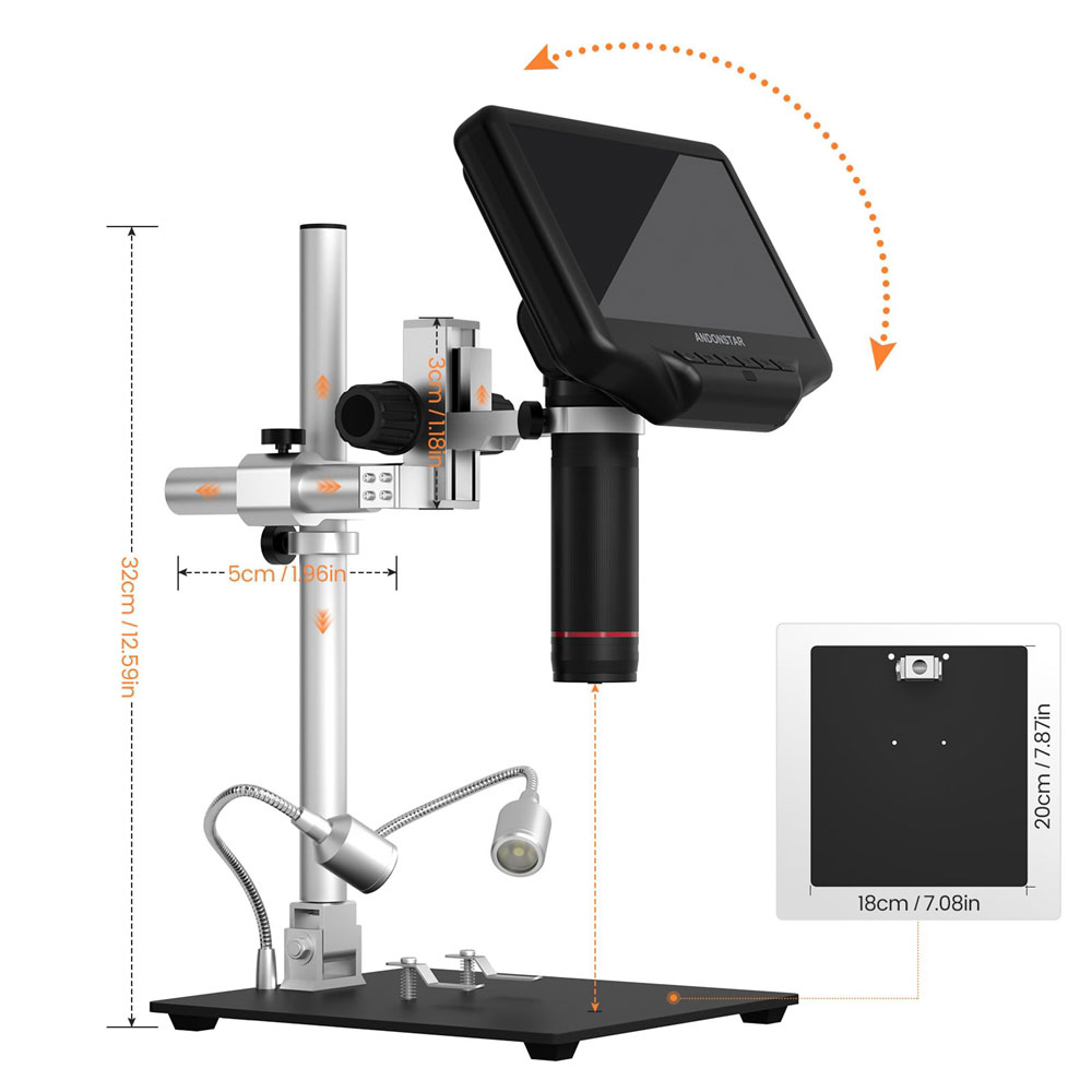 Cyfrowy mikroskop Andonstar AD – Digital Microscope With Screen 7 Inch recenzja i cena