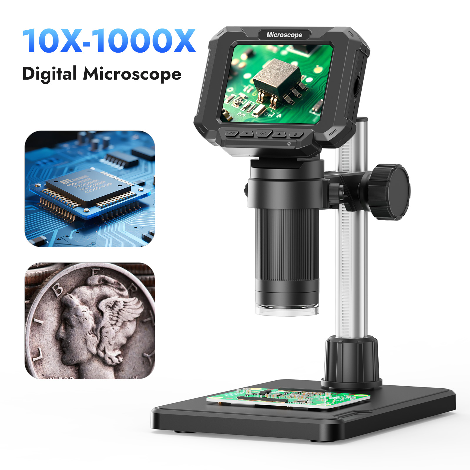 Mikroskop Cyfrowy 2.8 cala Pow – Metallurgical Microscope Inverted recenzja i cena