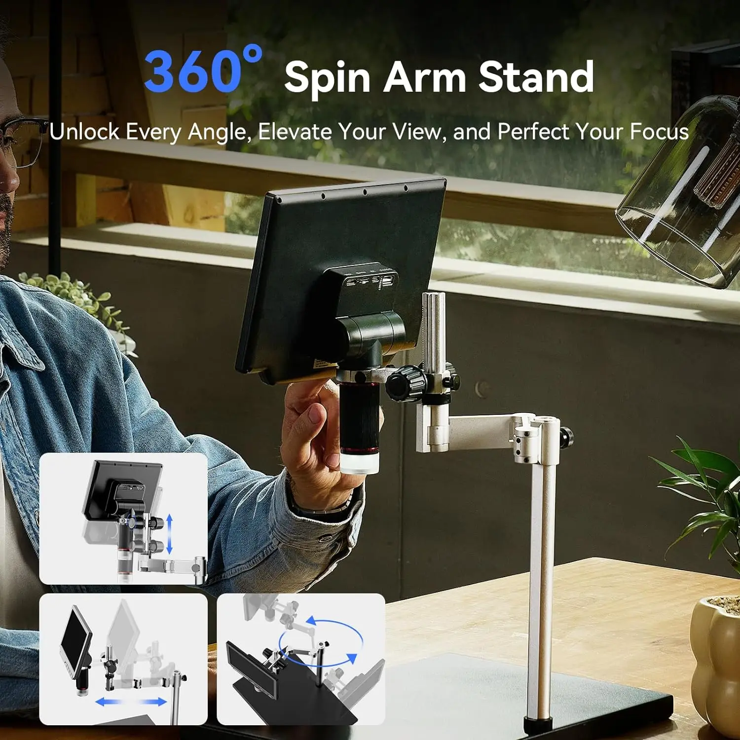 Mikroskop cyfrowy TOMLOV 4K do – Digital Microscope 4K Hdmi 2000X recenzja i cena