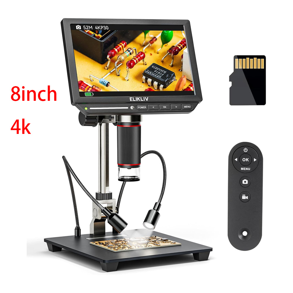 Elikliv 8-calowy Mikroskop Cyf – Digital Microscope 4K Hdmi 2000X recenzja i cena