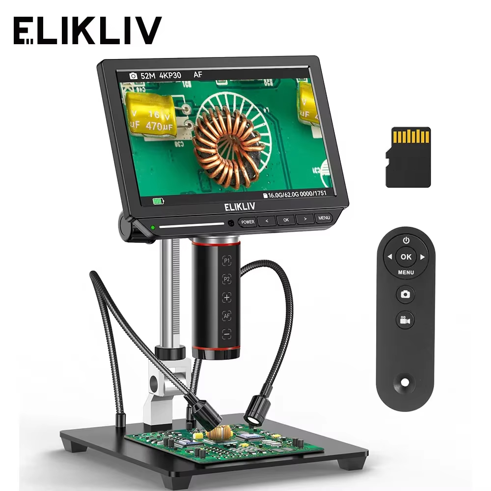 Elikliv EM4K-AF – cyfrowy mikr – Digital Microscope 4K Hdmi 2000X recenzja i cena