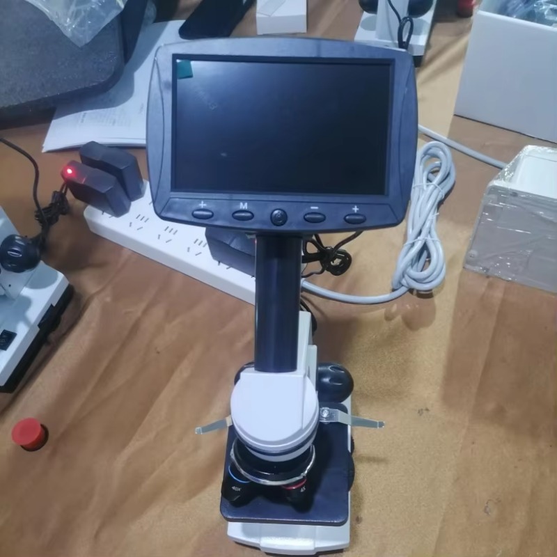 Cyfrowy mikroskop biologiczny  – Digital Microscope With Screen 7 Inch recenzja i cena