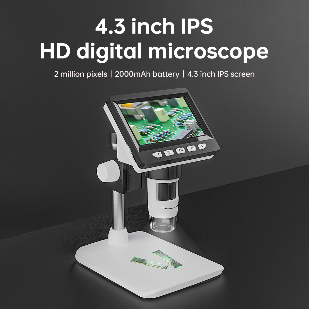 4.3-Cal przenośny elektroniczn – Usb Microscope 1000X Digital recenzja i cena