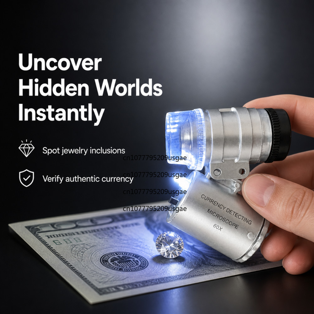 Lupa jubilerska 60x z oświetle – Gem Microscope Jeweler recenzja i cena