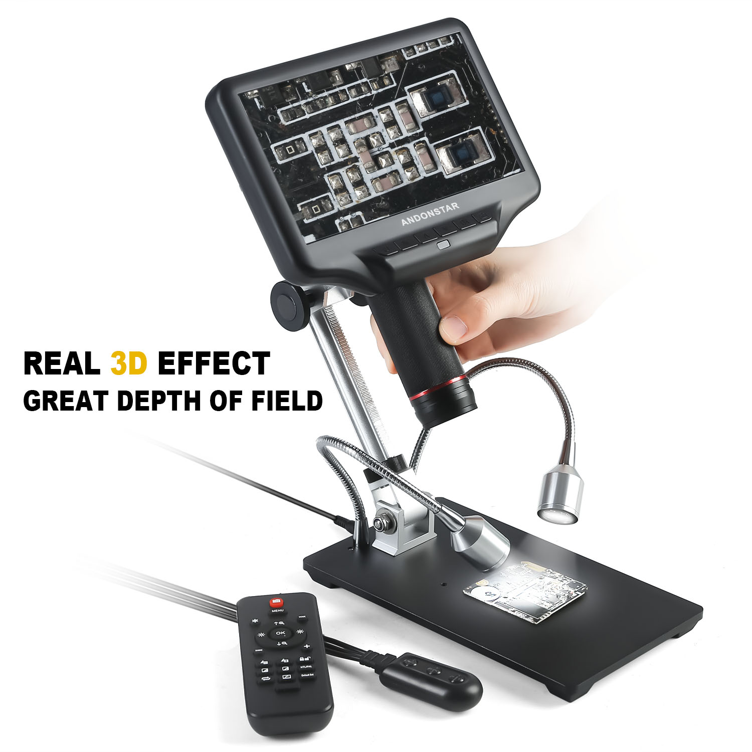 Andonstar AD407 HDMI lutownicz – Digital Microscope With Screen 7 Inch recenzja i cena