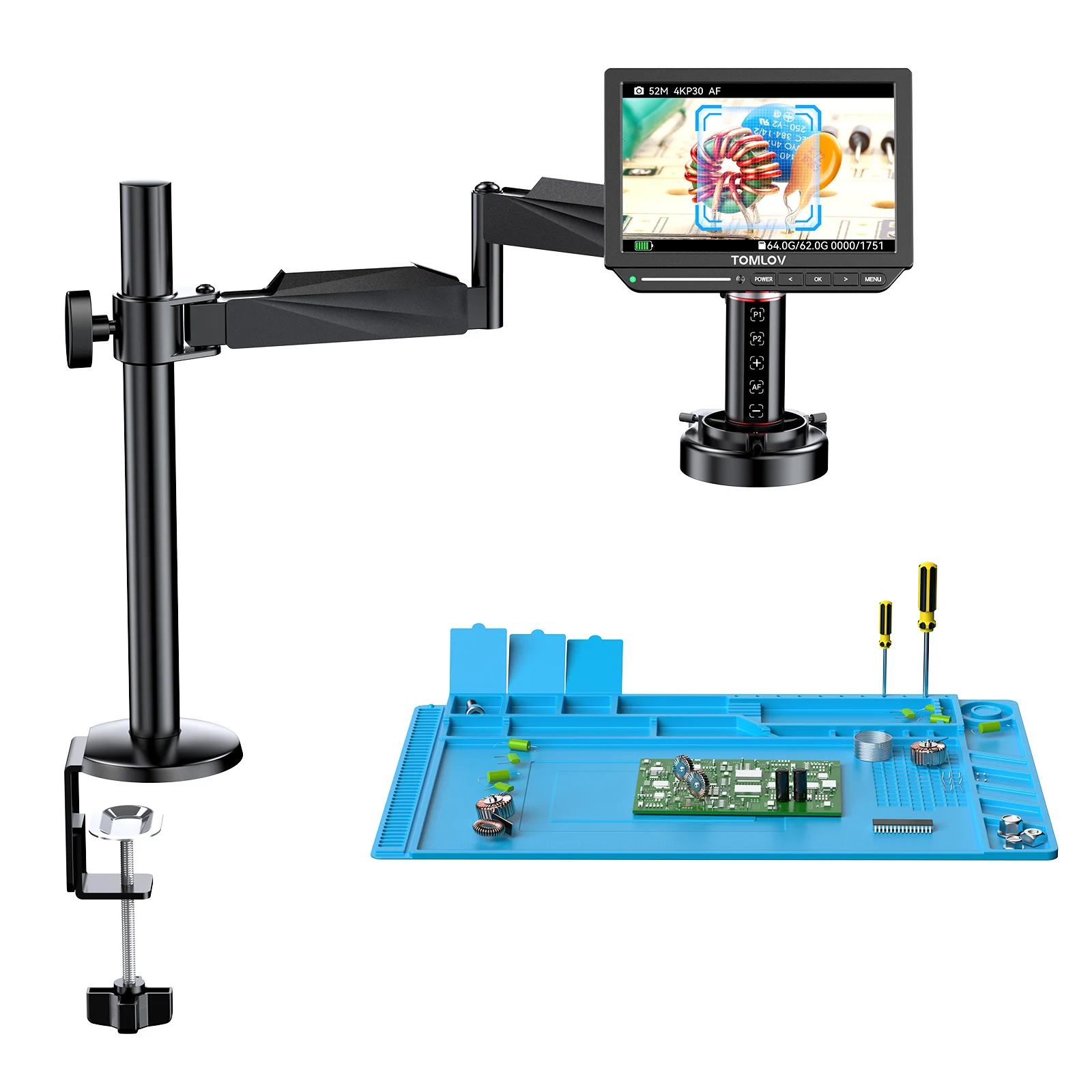 Mikroskop Cyfrowy TOMLOV TM4K- – Digital Microscope 4K Hdmi 2000X recenzja i cena