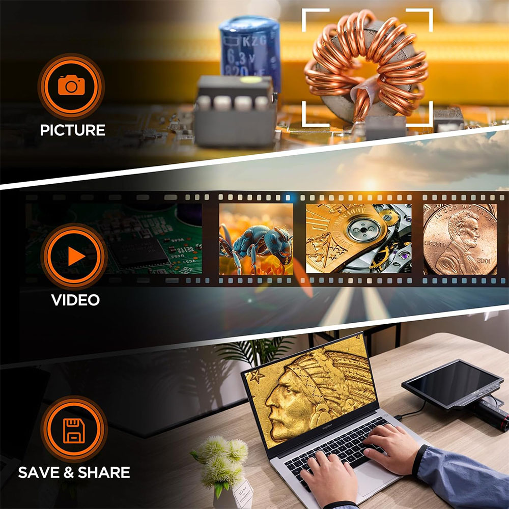 Elikliv EM4K-AF – cyfrowy mikr – Digital Microscope 4K Hdmi 2000X recenzja i cena