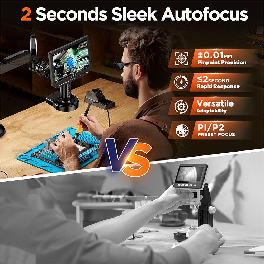 Elikliv EM4K-AF – cyfrowy mikr – Digital Microscope 4K Hdmi 2000X recenzja i cena
