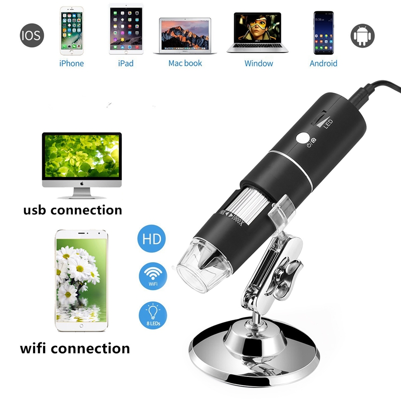 Mikroskop cyfrowy 2w1 WiFi 100 – Usb Microscope 1000X Digital recenzja i cena