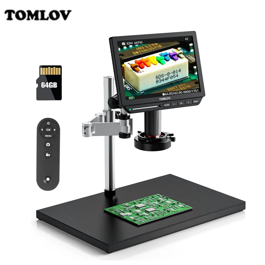 Mikroskop Cyfrowy TOMLOV 4K z  – Digital Microscope 4K Hdmi 2000X recenzja i cena
