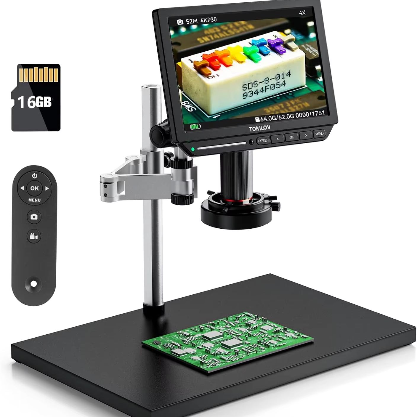 Mikroskop cyfrowy TOMLOV 4K HD – Digital Microscope 4K Hdmi 2000X recenzja i cena