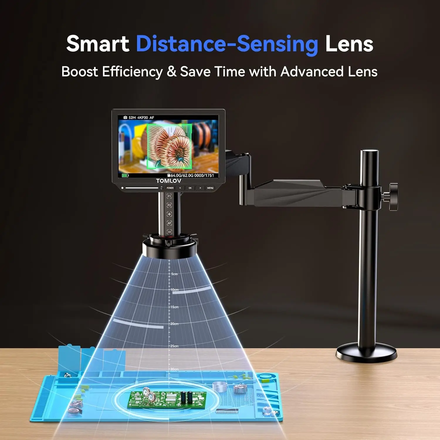 Mikroskop Cyfrowy TOMLOV 4K Au – Digital Microscope 4K Hdmi 2000X recenzja i cena
